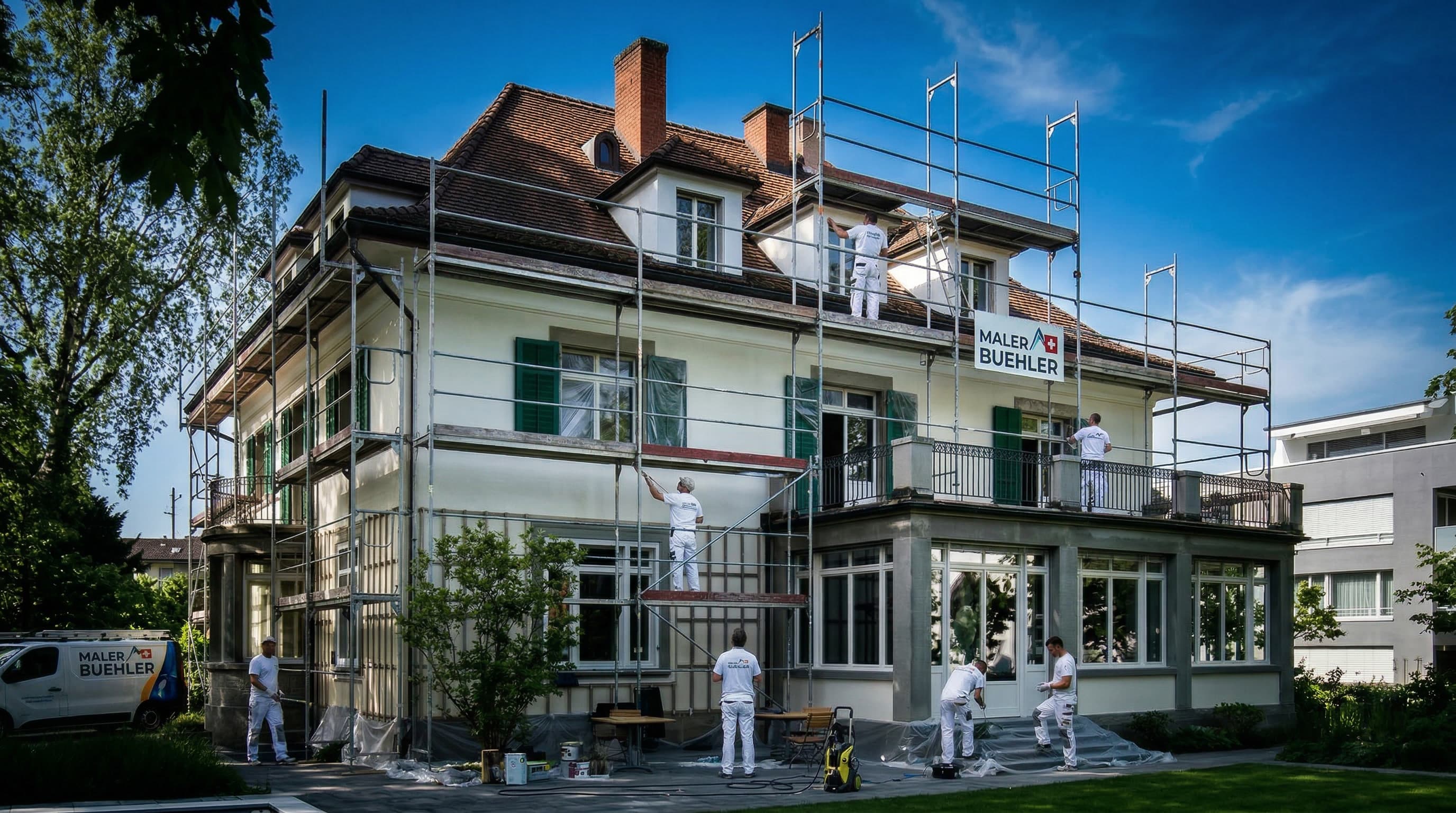 Maler bei der Arbeit